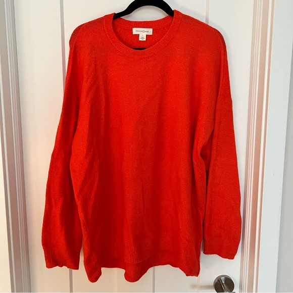 Treasure and bond orange crewneck sweater size large - Picture 1 of 3